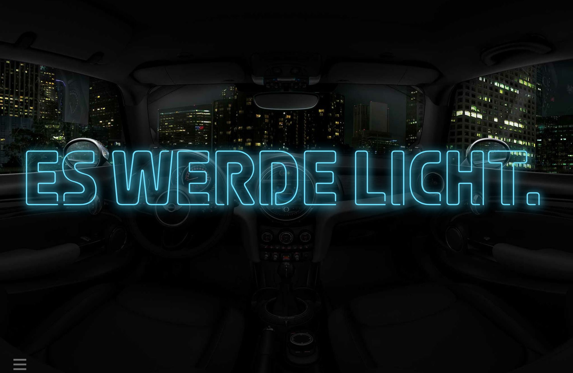 Es werde Licht.